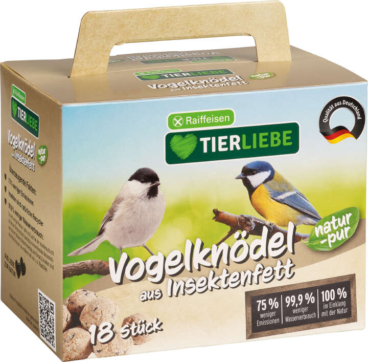 TIERLIEBE Vogelknödel aus Insektenfett